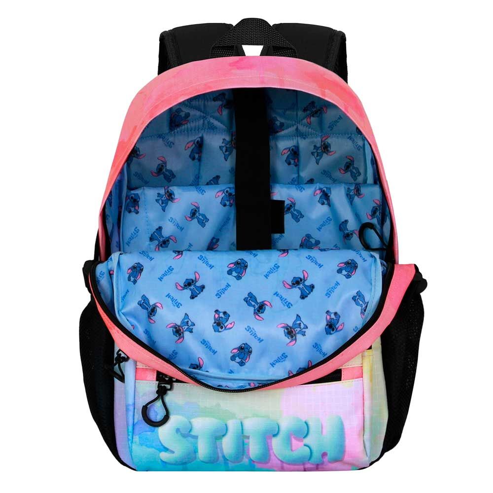 Mochila rosa de Stitch Disney con bolsillos frontales - 3