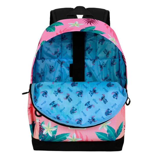 Mochila rosa de Stitch y Lilo con estampado tropical - 2