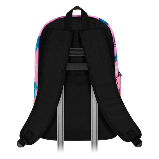 Mochila rosa de Stitch y Lilo con estampado tropical - 3