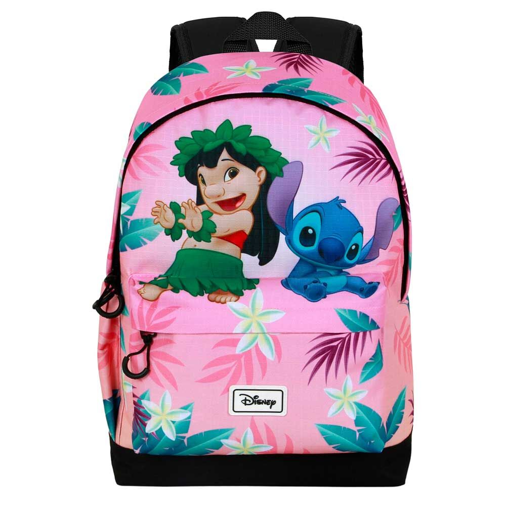 Mochila rosa de Stitch y Lilo con estampado tropical - 4