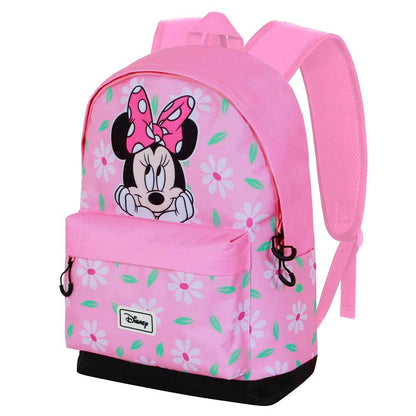 Mochila rosa Blooming de Minnie Disney con estampado floral