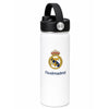 Botella térmica blanca Real Madrid SAFTA de 530 ml con tapa negra
