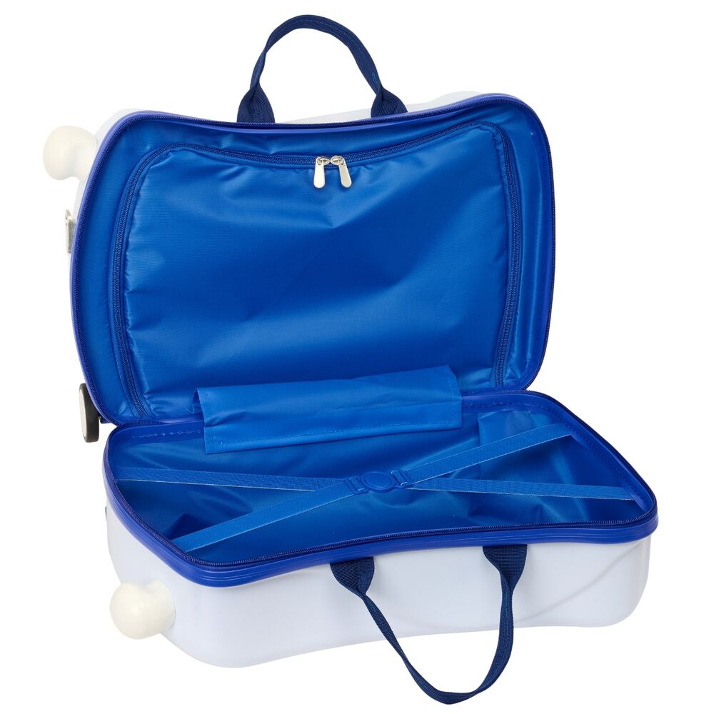 Maleta trolley Real Madrid blanca y azul de 44 cm - 2