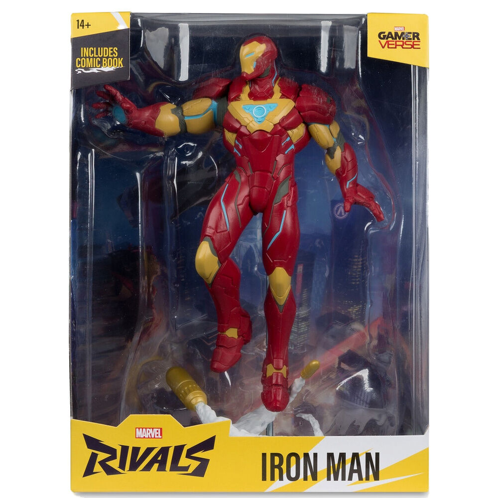Figura de Iron Man Marvel Rivals Gameverse en caja con ventana