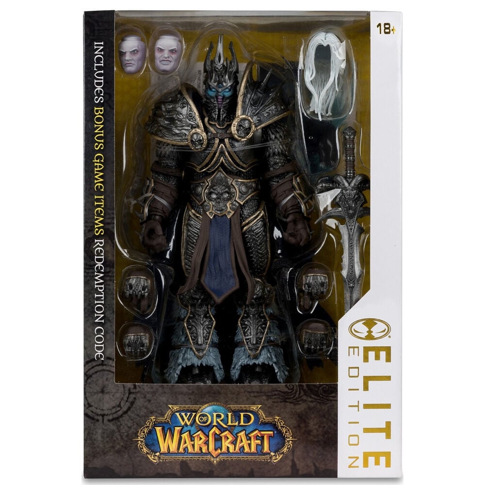 Figura The Lich King Elite Edition de World of Warcraft con espada Frostmourne