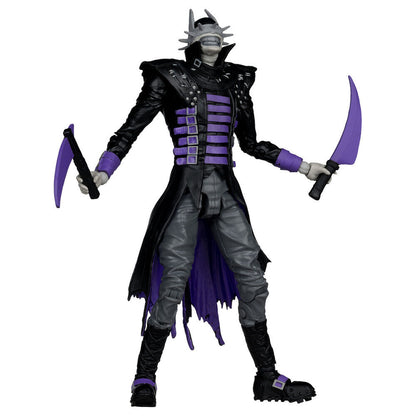 Figura The Batman Who Laughs de DC Comics en negro y morado con base - 3