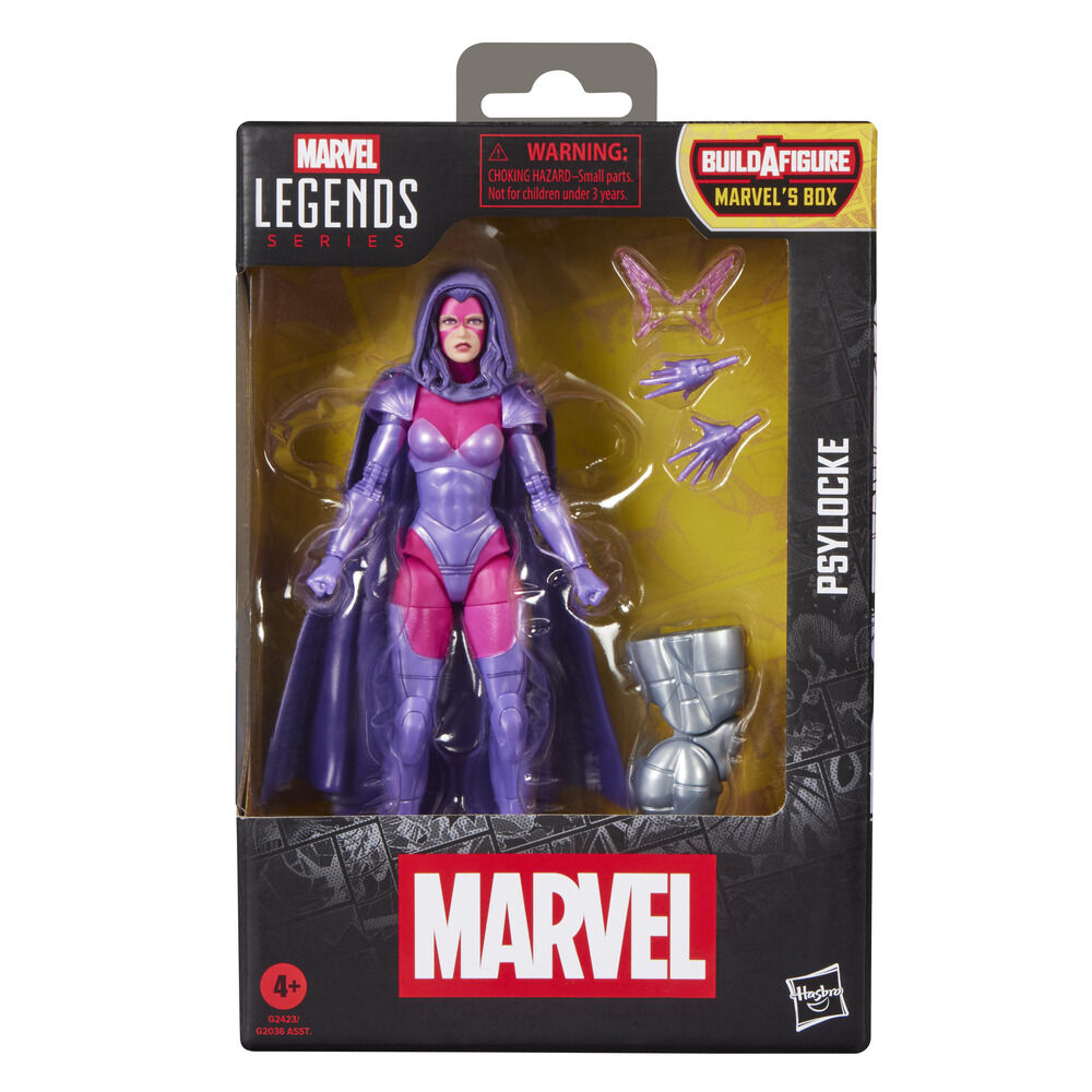 Figura articulada de Psylocke Marvel Legends en morado y rosa - 2