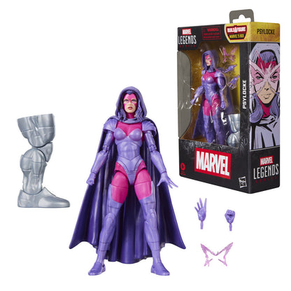 Figura articulada de Psylocke Marvel Legends en morado y rosa - 3
