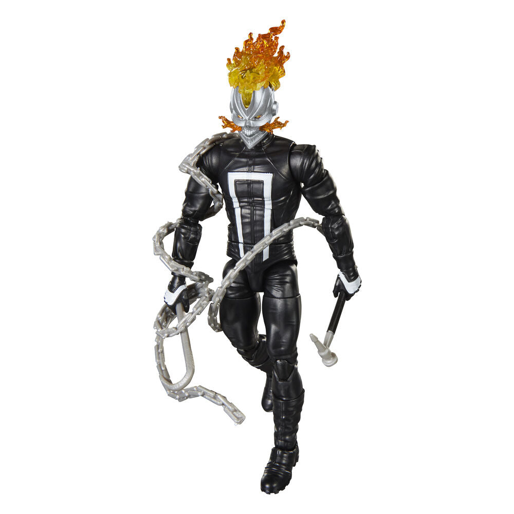 Figura articulada de Ghost Rider Robbie Reyes con cadena y calavera en llamas - 4