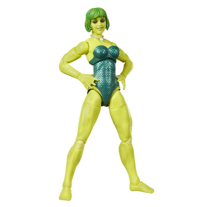 Figura articulada de Marrina Marvel Legends Series en tonos verdes