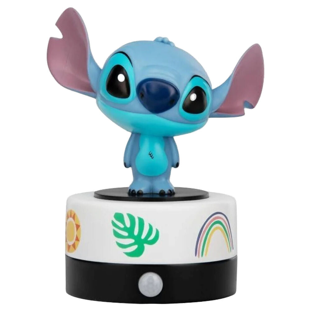 Lámpara de Stitch Disney con base decorada y sensor de movimiento