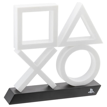 Lámpara Icon XL PlayStation PS5 azul con símbolos sobre base negra - 2