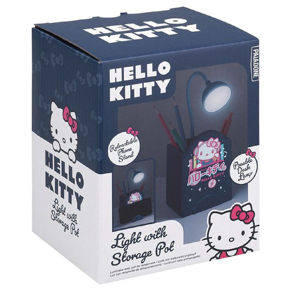 Lámpara LED de escritorio Hello Kitty con portalápices - 2