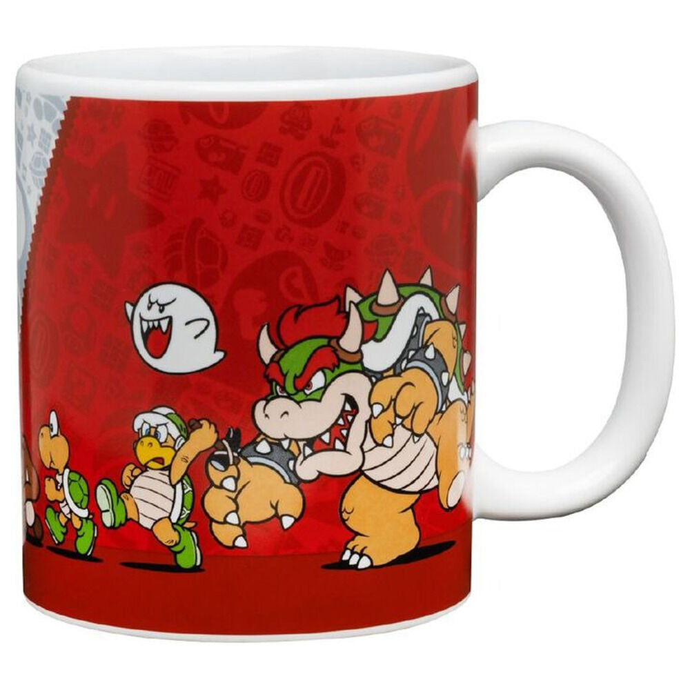 Taza de cerámica Super Mario con Mario, Luigi, Peach y Yoshi - 2