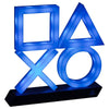 Lámpara Icon XL PlayStation PS5 azul con símbolos sobre base negra