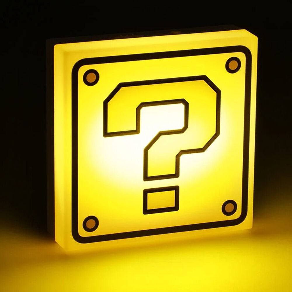 Lámpara amarilla Question Block de Super Mario PALADONE - 2