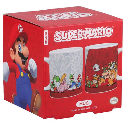 Taza de cerámica Super Mario con Mario, Luigi, Peach y Yoshi - 3