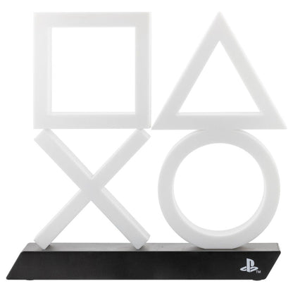 Lámpara Icon XL PlayStation PS5 azul con símbolos sobre base negra - 3