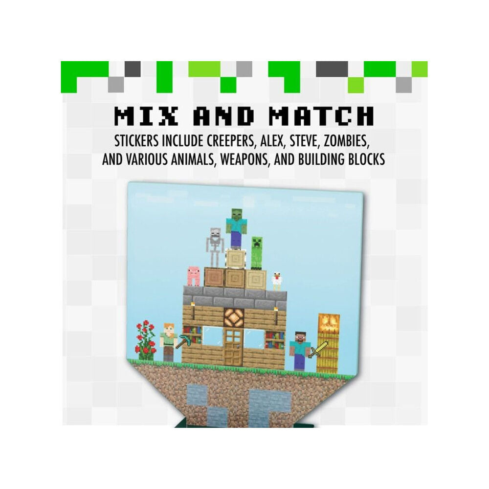 Lámpara Build a Level de Minecraft PALADONE con escena pixelada - 4