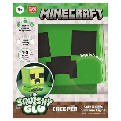 Lámpara de silicona verde con diseño de Creeper de Minecraft - 4