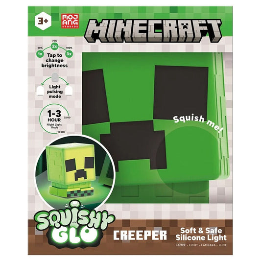 Lámpara de silicona verde con diseño de Creeper de Minecraft - 4