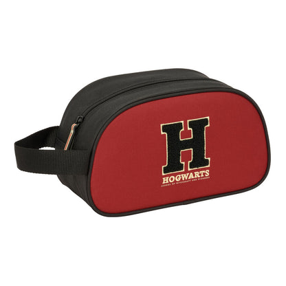Neceser rojo y negro de Hogwarts Harry Potter con asa lateral