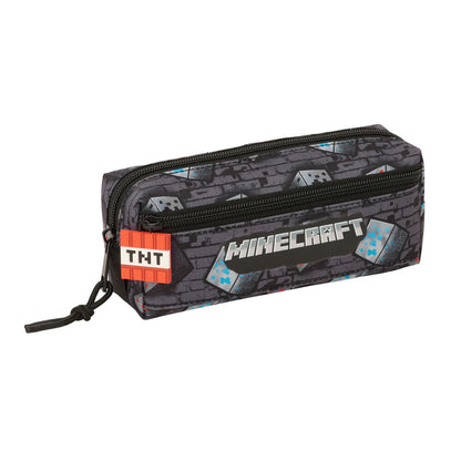Portatodo triple Minecraft Graffiti SAFTA con tres cremalleras