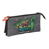 Portatodo triple gris Minecraft Graffiti con Creeper