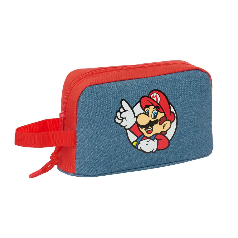 Portadesayunos SAFTA Super Mario azul y rojo con asa lateral