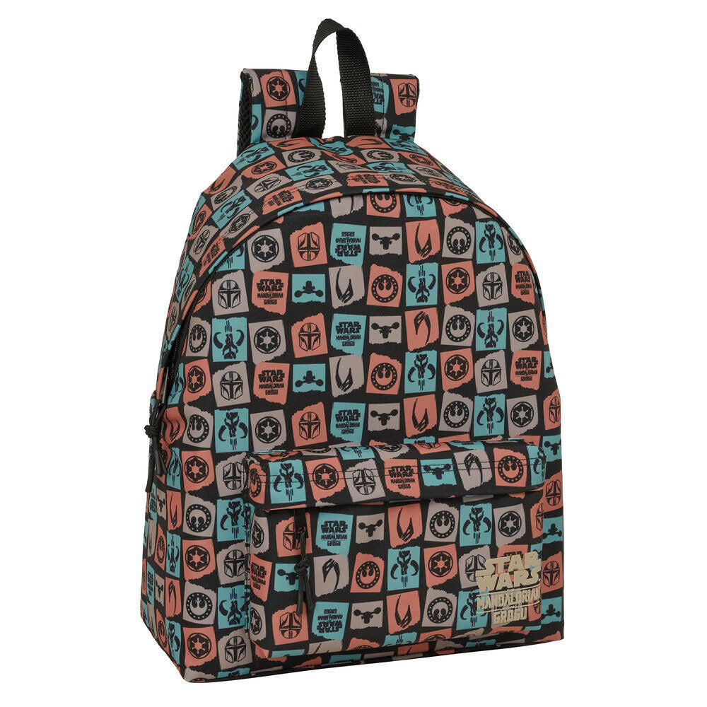 Mochila Star Wars Mandalorian y Grogu con estampado multicolor
