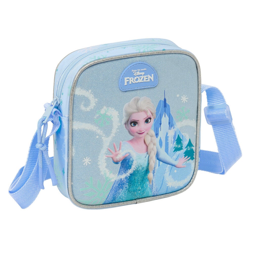 Bandolera Frozen Disney azul con Elsa y correa ajustable