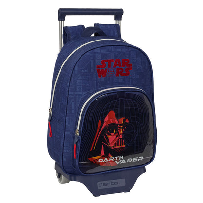 Trolley extraíble azul de Darth Vader Star Wars con mochila y carro SAFTA