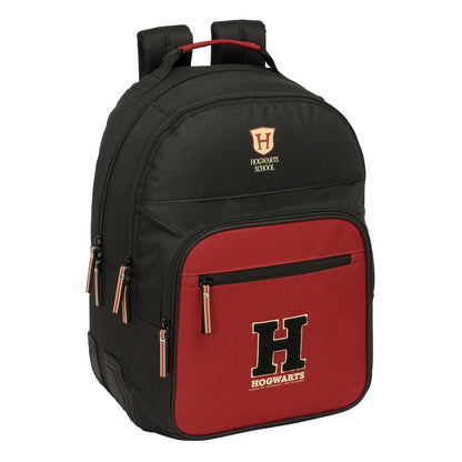 Mochila Hogwarts Harry Potter negra y roja de 42 cm
