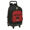 Trolley extraíble SAFTA Hogwarts Harry Potter negro y rojo con ruedas