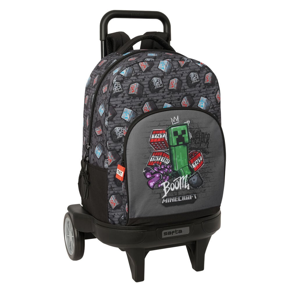 Trolley mochila extraíble Minecraft Graffiti con Creeper y TNT