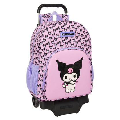 Trolley extraíble rosa Kuromi de SAFTA con mochila y carro