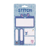 Set de post-its Stitch Disney con cinco tamaños y diseño azul tropical