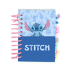 Cuaderno A7 Stitch Disney con tapas duras y espiral rosa