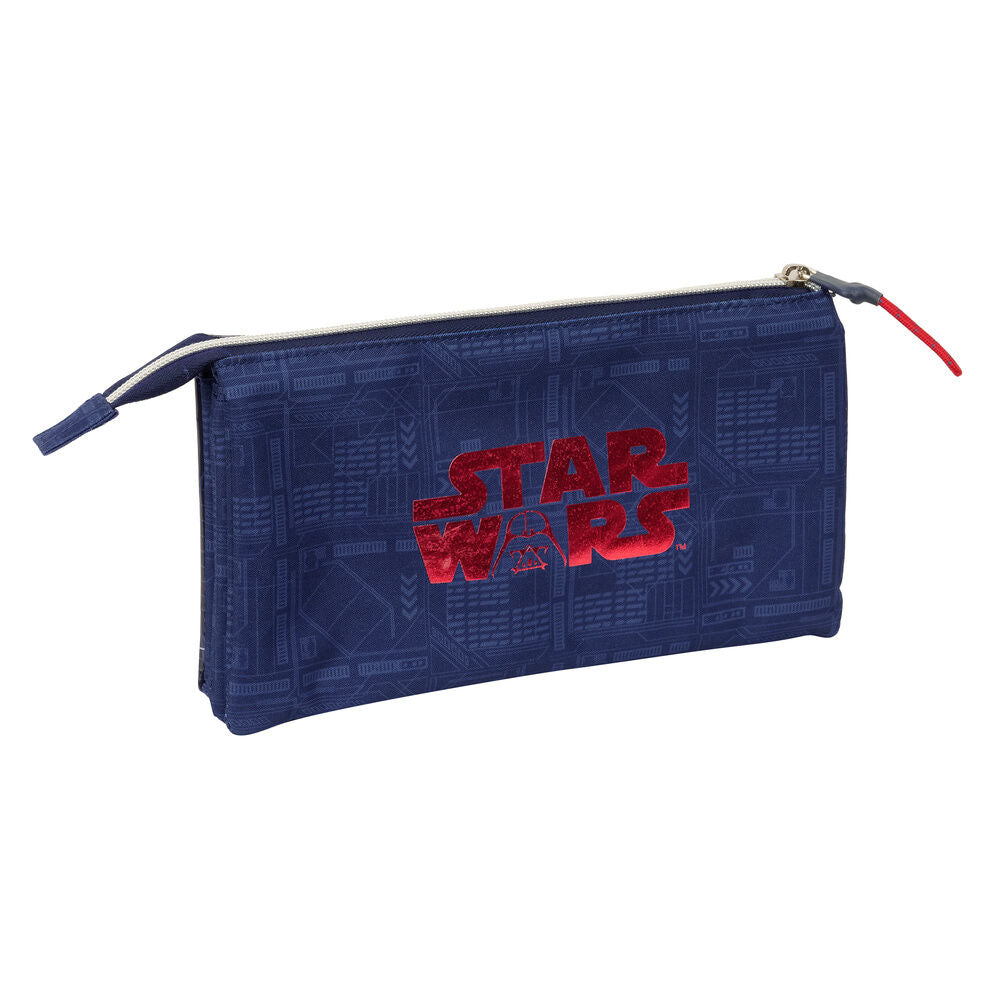 Portatodo triple Darth Vader Star Wars azul marino - 2