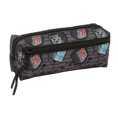 Portatodo triple Minecraft Graffiti SAFTA con tres cremalleras - 2