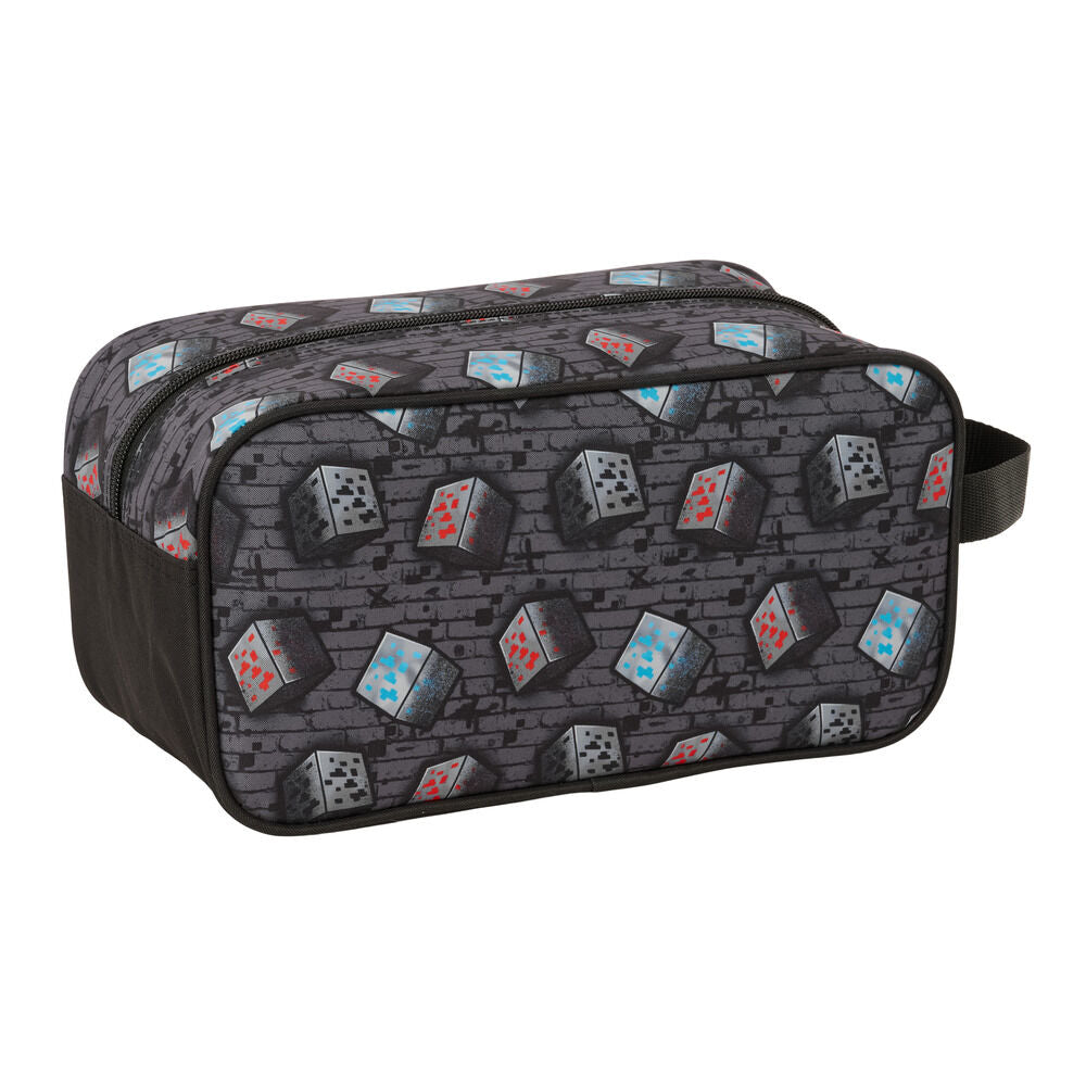 Zapatillero SAFTA de Minecraft con diseño graffiti, Creeper y bloques de TNT - 2