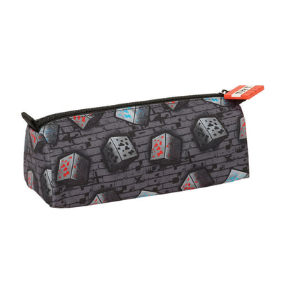 Portatodo gris Graffiti Minecraft SAFTA con cremallera - 2