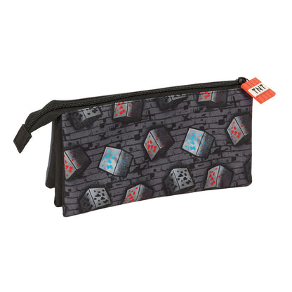 Portatodo triple gris Minecraft Graffiti con Creeper - 2