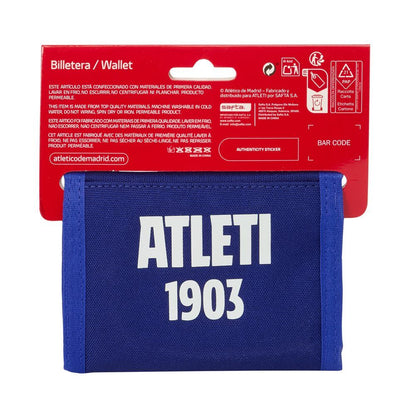 Billetera roja y blanca del Atlético de Madrid con escudo frontal - 2