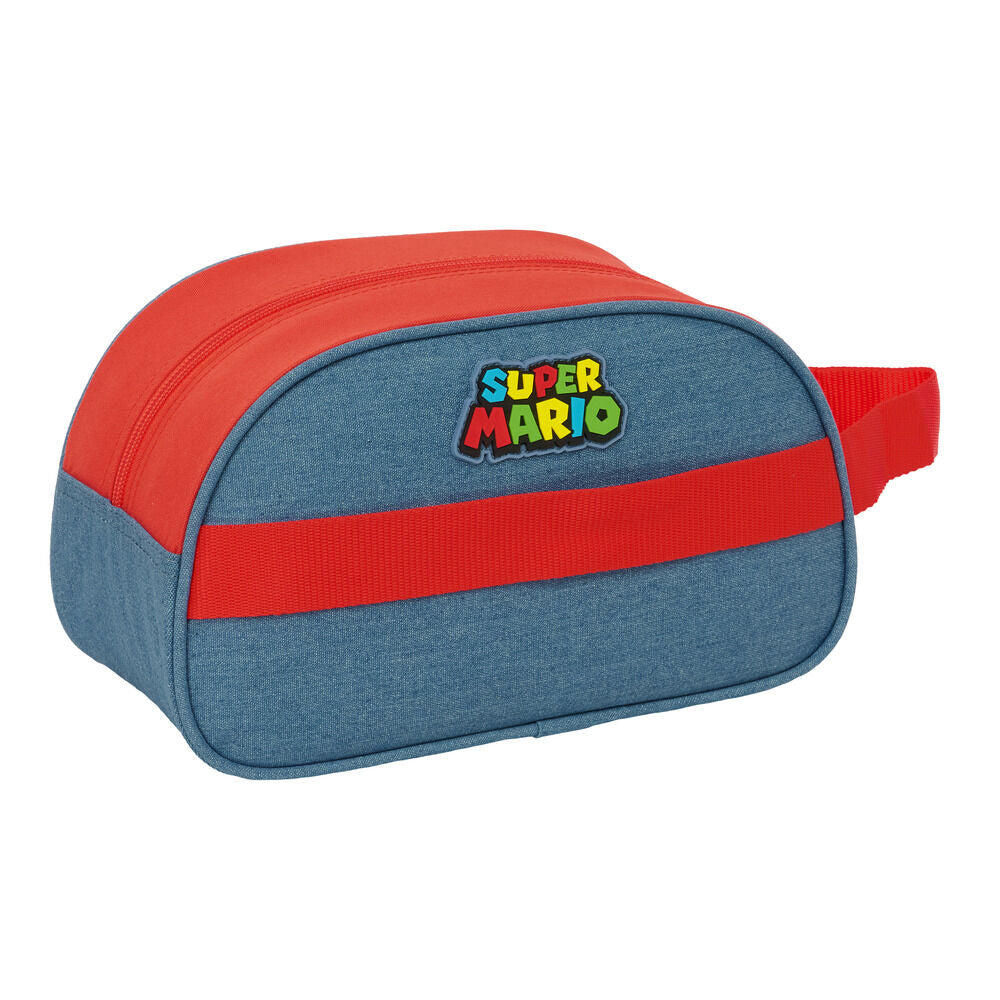 Neceser azul y rojo de Super Mario con asa lateral - 2