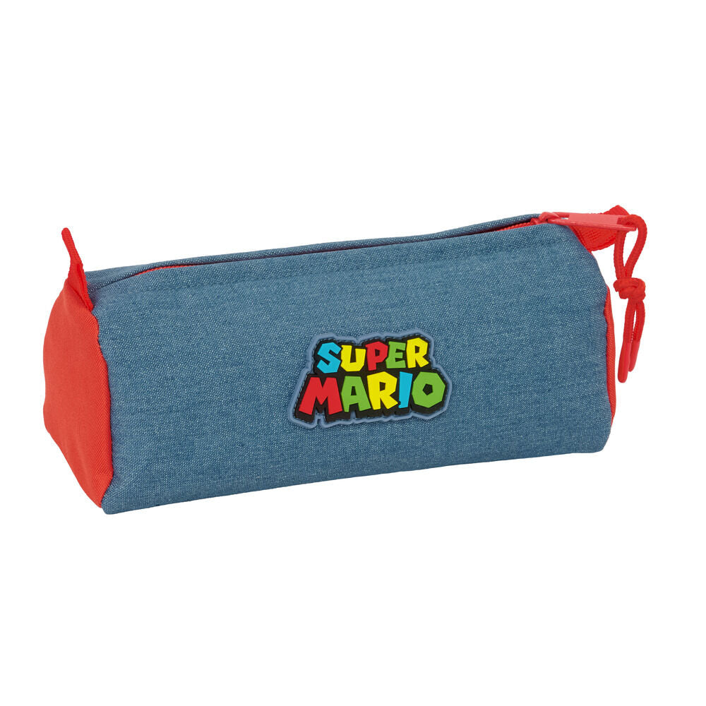 Portatodo azul y rojo SAFTA con ilustración de Mario - 2