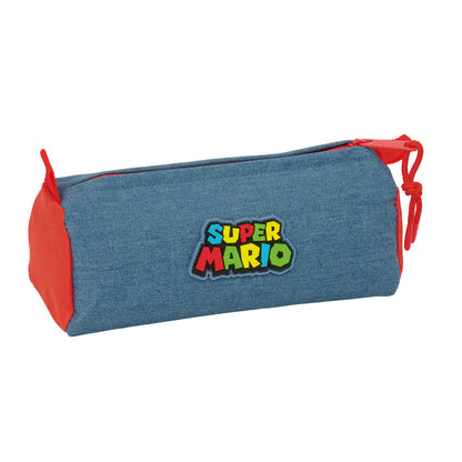 Portatodo azul y rojo SAFTA con ilustración de Mario - 2