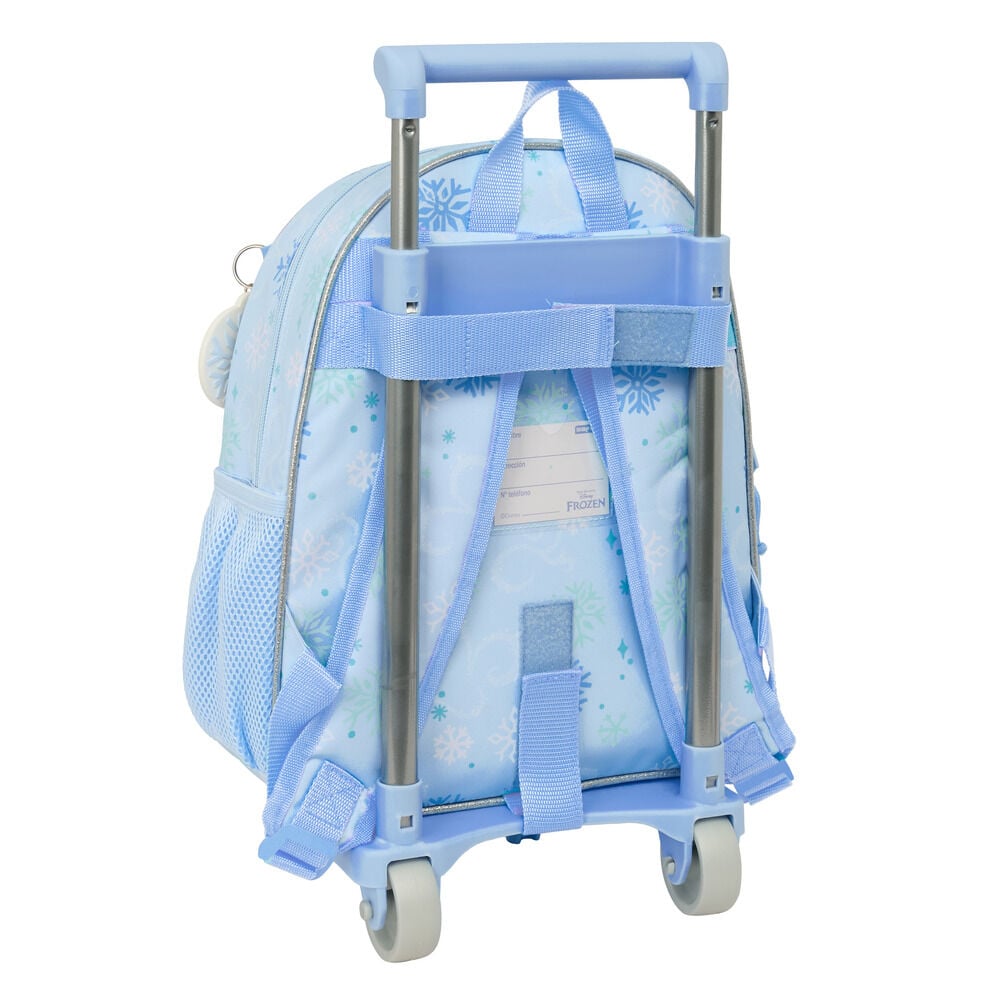Trolley escolar Frozen Disney azul con Elsa y carro extraíble - 2