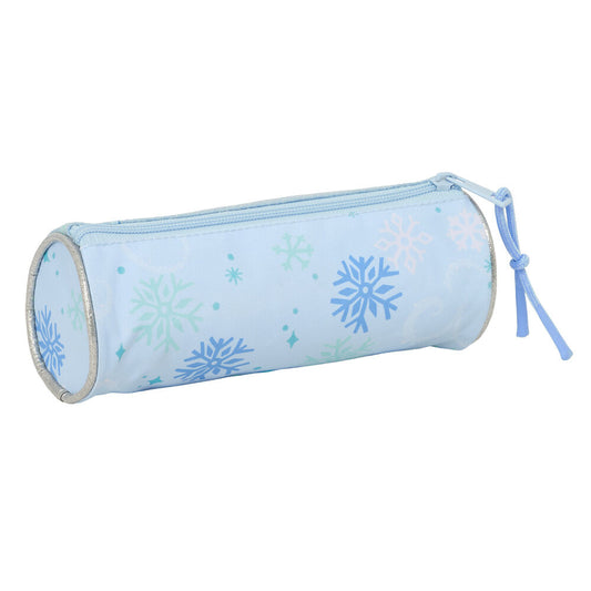 Portatodo cilíndrico azul de Frozen Disney con Elsa y tirador - 2