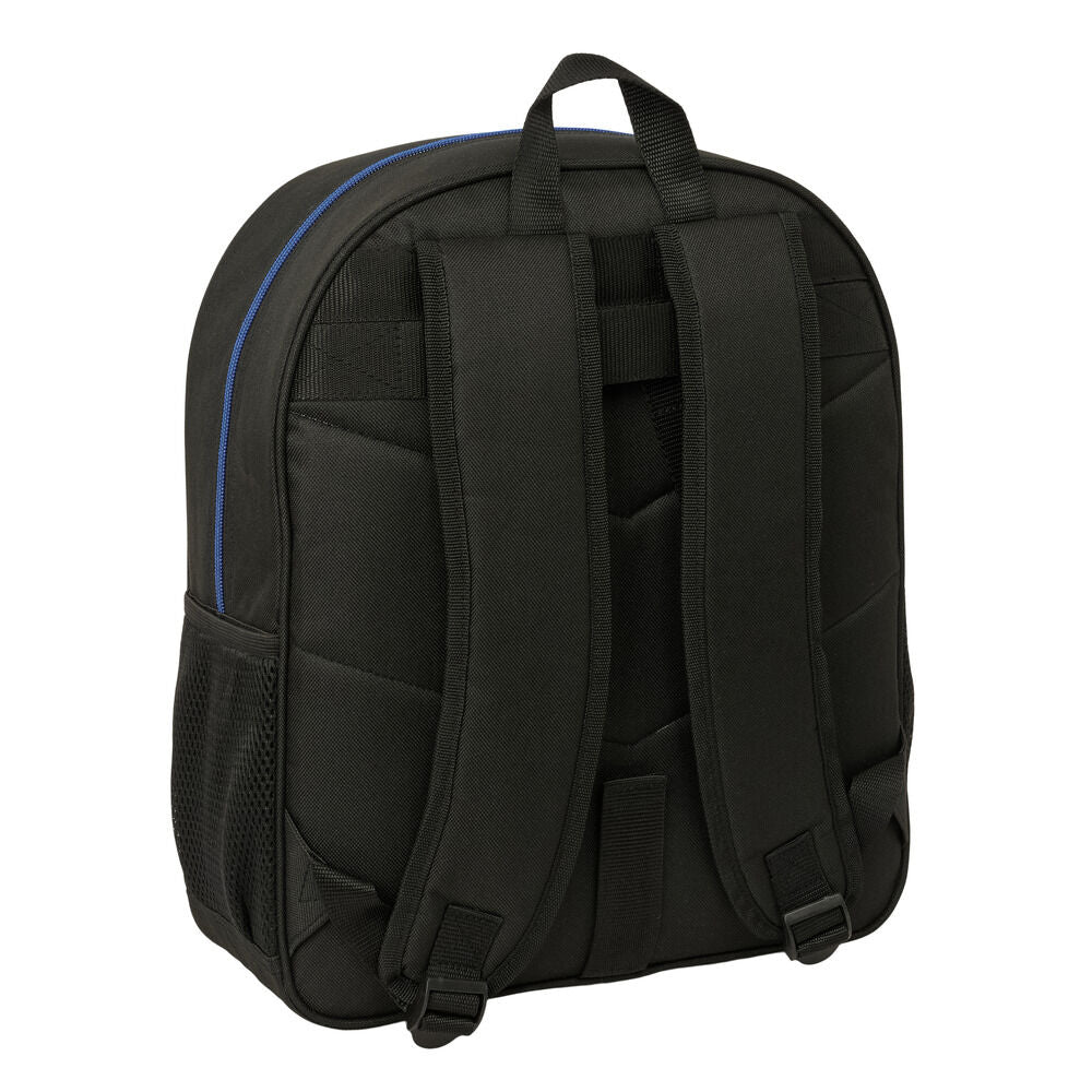 Mochila SAFTA Italian Brainrot negra y azul de 38 cm - 2